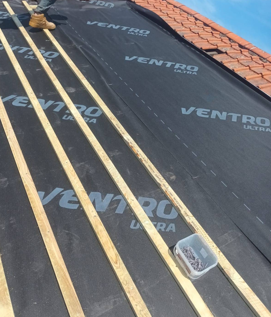Ventro membrane install