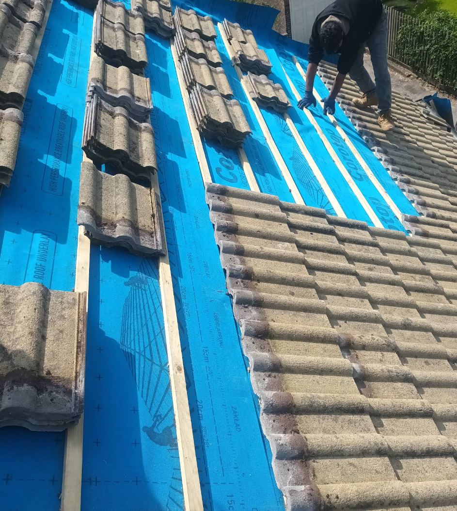Re-roof underlay · London